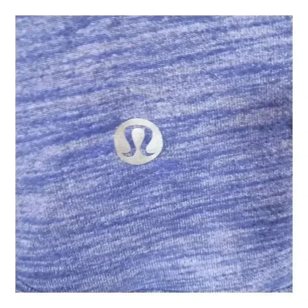 Lululemon Kanto Catch Me Jacket 1/2 Zip Pullover Heathered Sapphire Blue Women 4